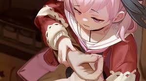 娇小的女孩让人怜惜}