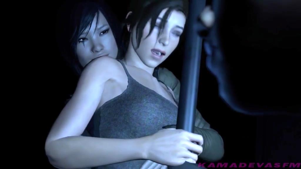 【3D】女同性恋火车骚扰者}