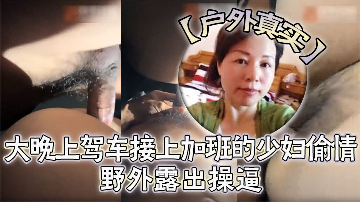 【户外真实】野外露出操逼，对白刺激，大晚上驾车接上加班的少妇偷情，脱下裤子打灯光掰穴在菜地边操逼，第一人称视角后入无套内射}